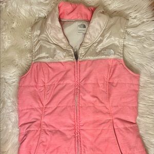 The North Face Women's Neon Pink & White Quilted